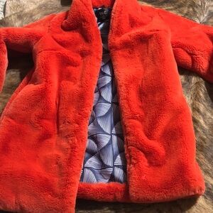 Talie bright orange coat in size small